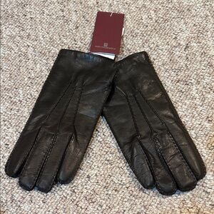 Bruno Magli, Men's Leather & Cashmere Gloves, size L